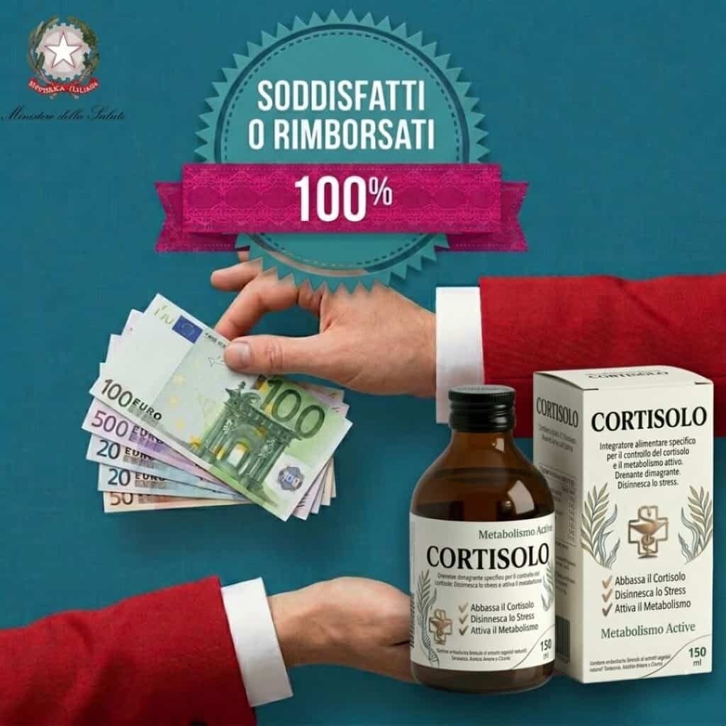 Integratore cortisolo per il benessere e il metabolismo.