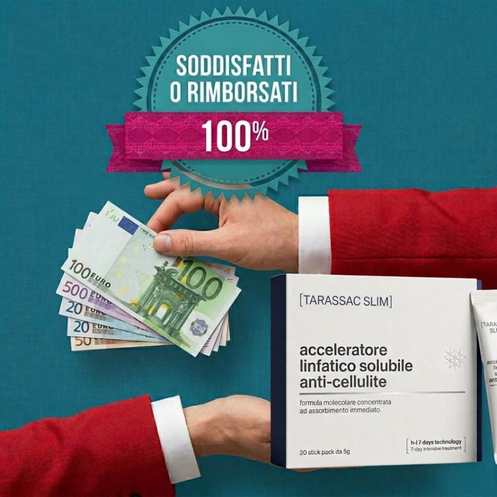 Offerta di rimborso garantito con prodotti anti-cellulite.