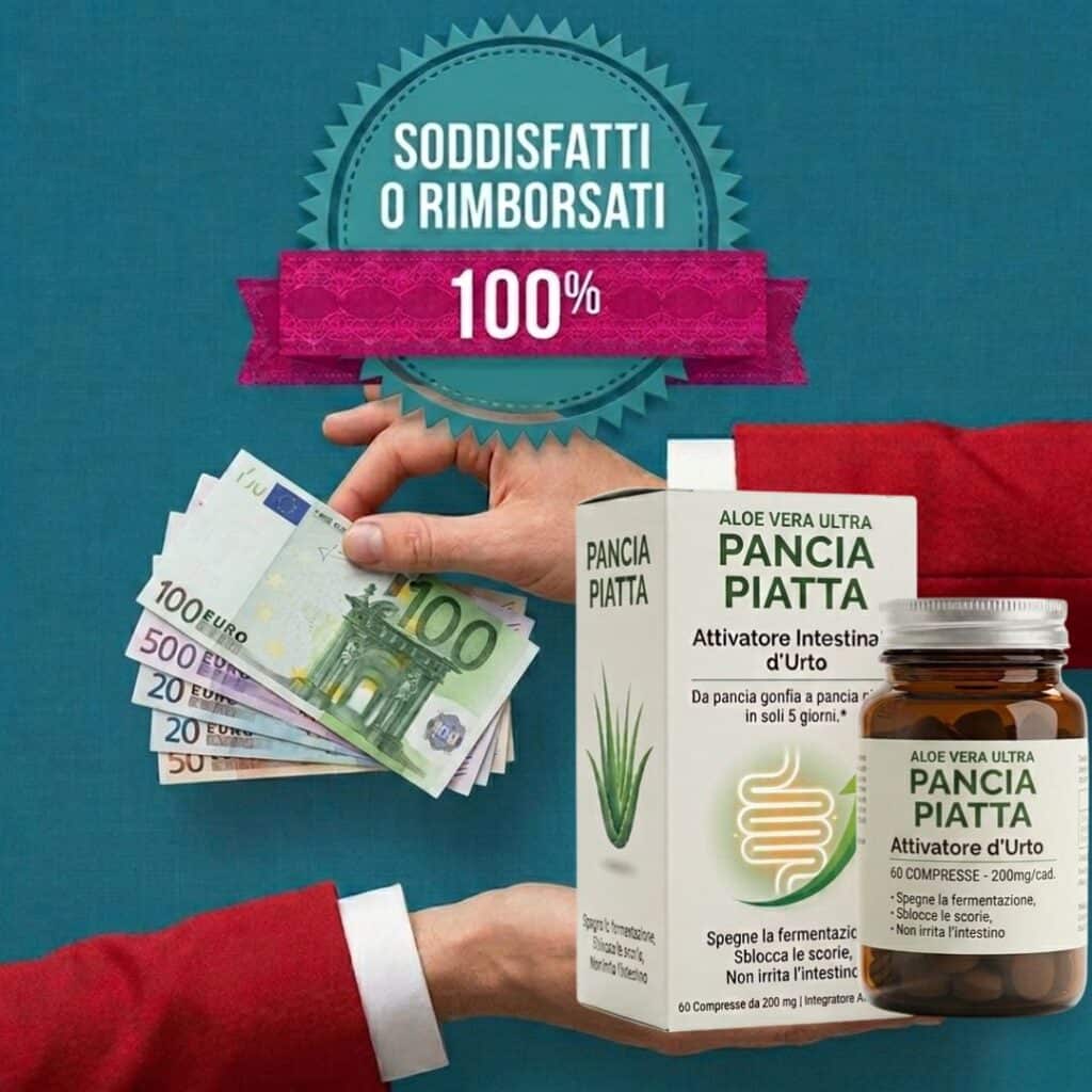Prodotti Aloe Vera Pancia Piatta con certificazione soddisfatti o rimborsati.