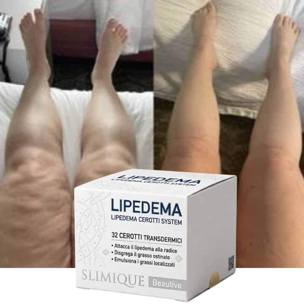 Cerotti LIPEDema per ridurre il gonfiore e il grasso localizzato.