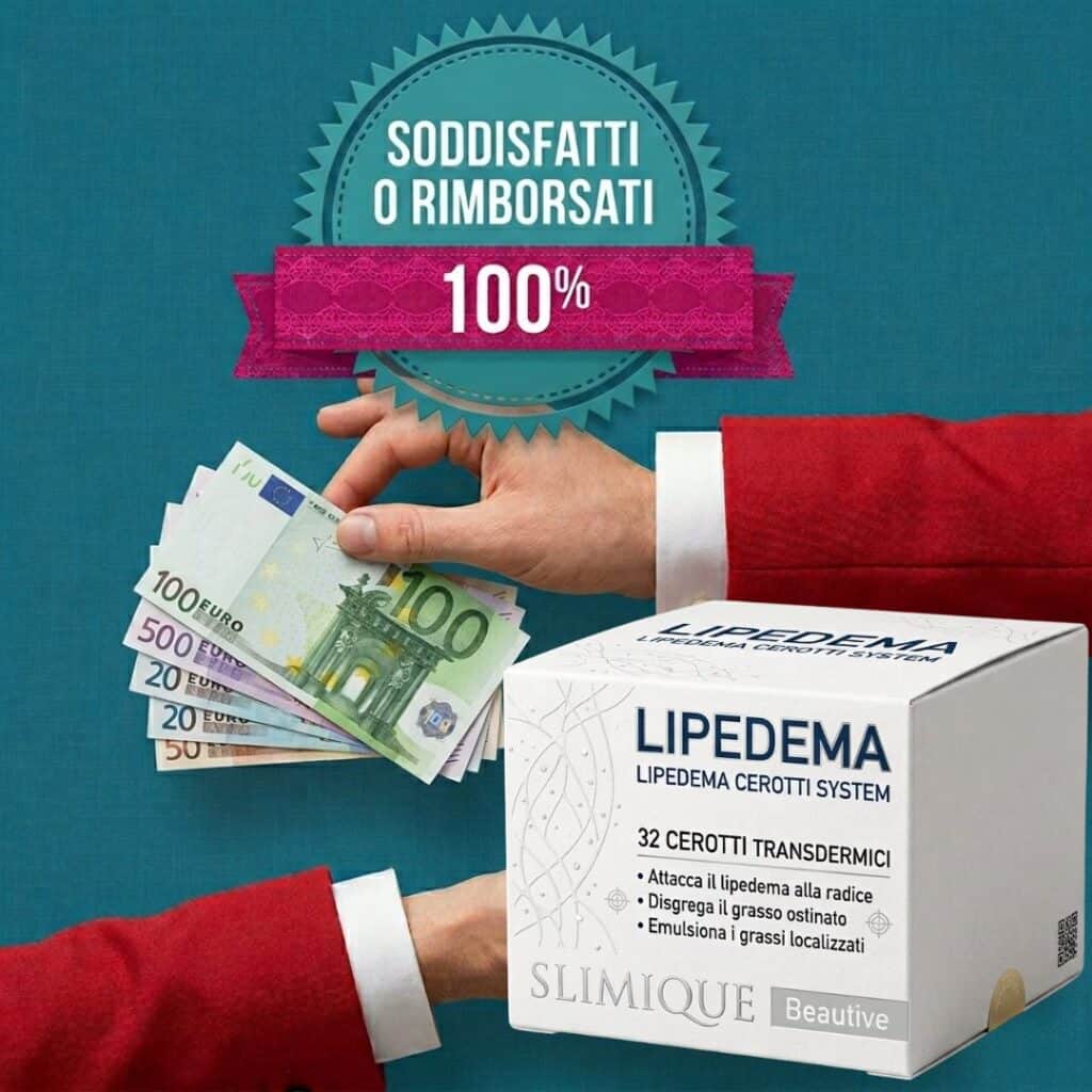 Cerotti Lipedema con garanzia di soddisfazione e rimborso.